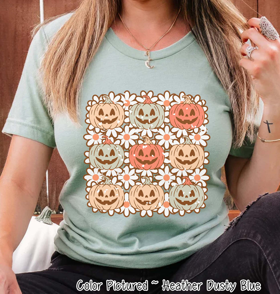 Retro Pumpkins Halloween Tee