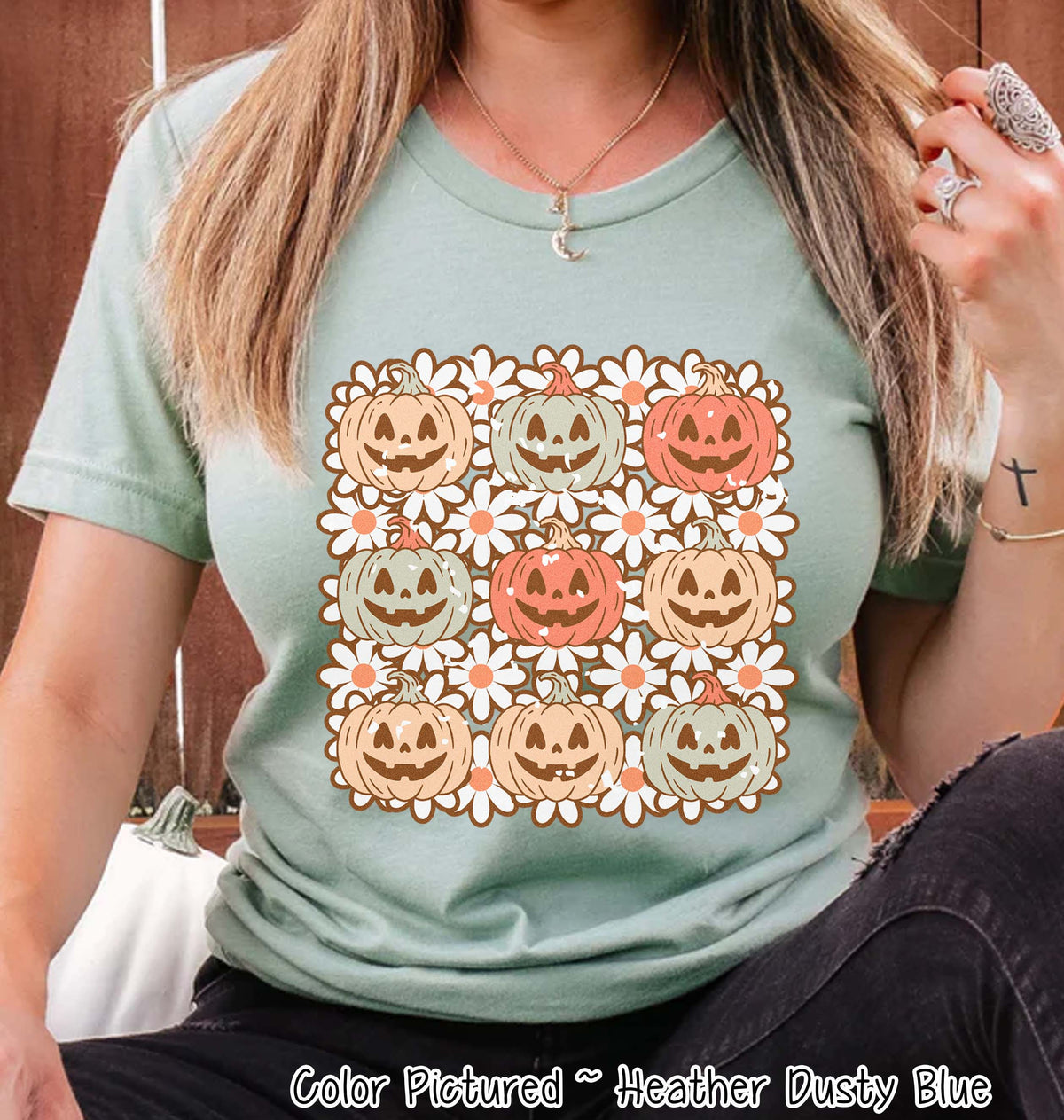 Retro Pumpkins Halloween Tee