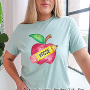 Personalized Watercolor Apple & Pencil Tee