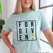 Forgiven with Gold Cross Easter Tee
