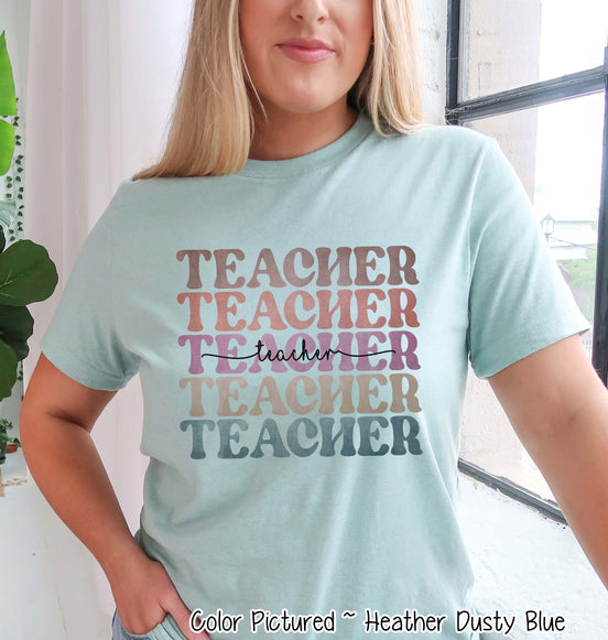Retro Mirror Teacher Tee