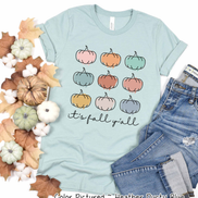 It's Fall Y'all Watercolor Pumpkins Fall Tee