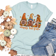 Gnome Trio Happy Fall Yall Raglan Tee