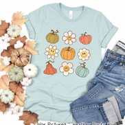 Retro Pumpkins & Daisys Fall Tee
