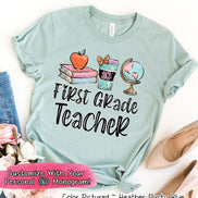 Monogram Latte Cup, Books, Globe School Teacher Grade Tee