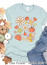 Retro Pumpkins & Daisys Scatter Fall Tee