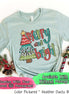 Monogrammed Merry & Bright Christmas Tree Tee