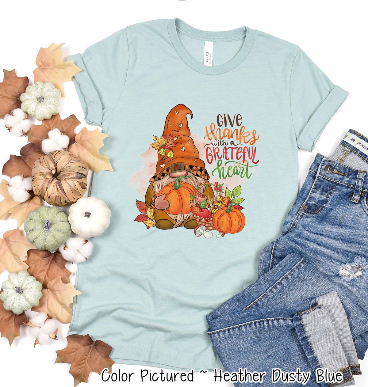 Gnome Give Thanks Fall Tee
