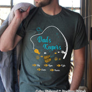 Custom Dad-Father-Papa-Grandpa Keeper Fish Tee