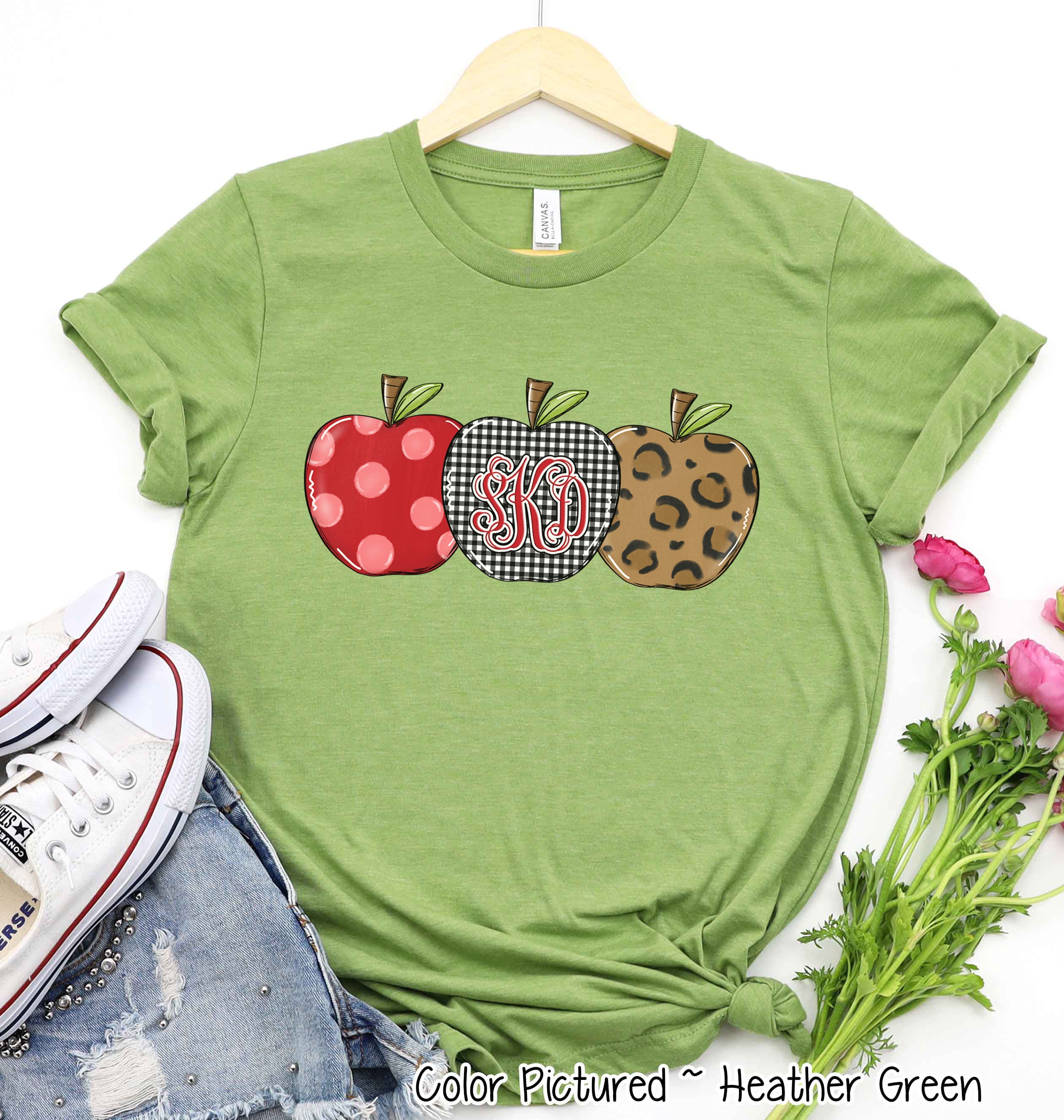 Monogram Apple Trio Tee