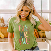 Fall Thankful Vibes Only Tee