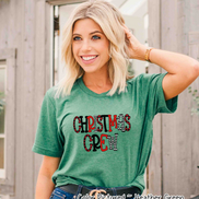 Buffalo Plaid Christmas Crew Family Tee