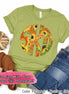 Big Monogram Sunflower Fall Tee
