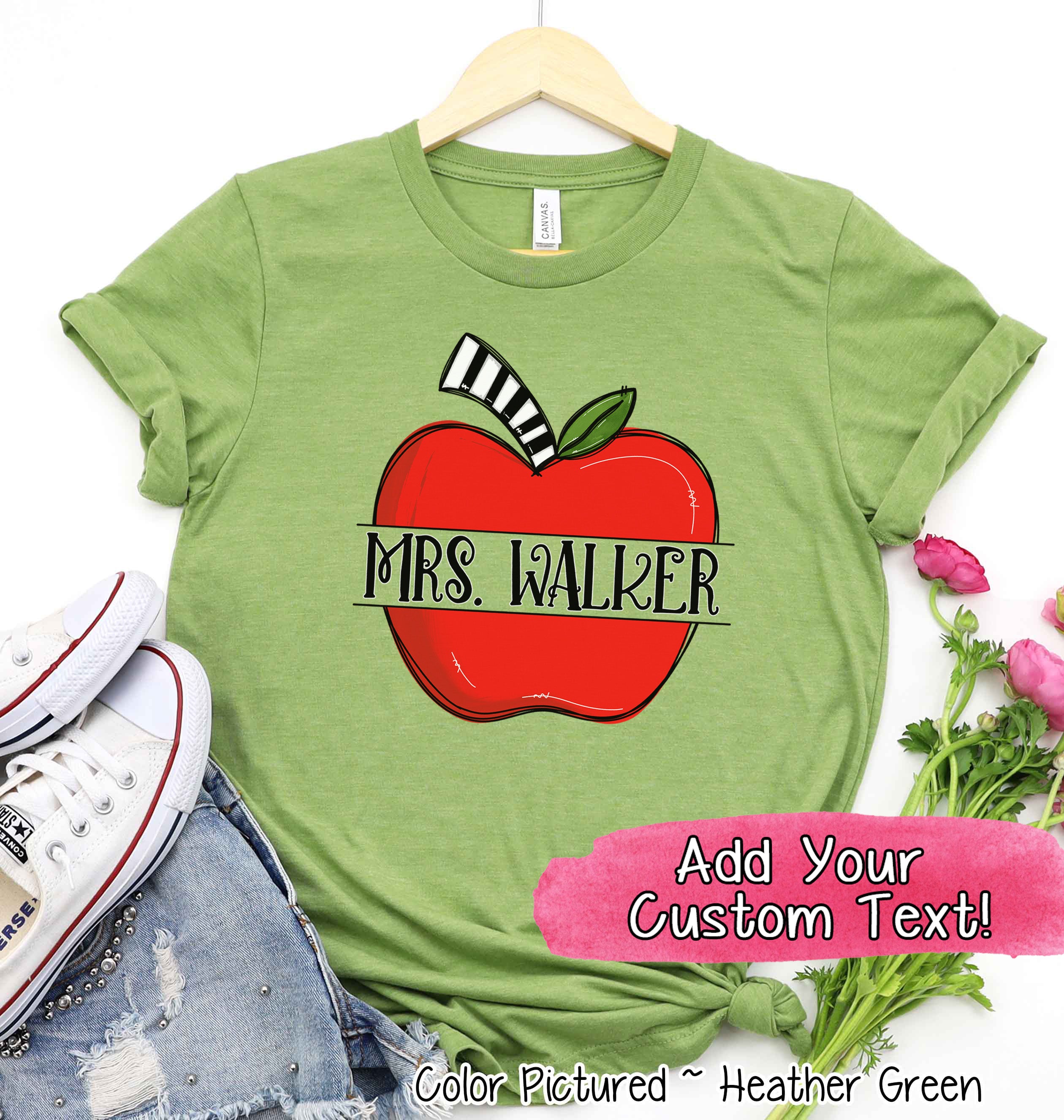 Personalized Red Apple Tee