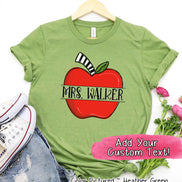 Personalized Red Apple Tee