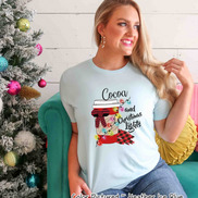 Cocoa and Christmas Lights Tee