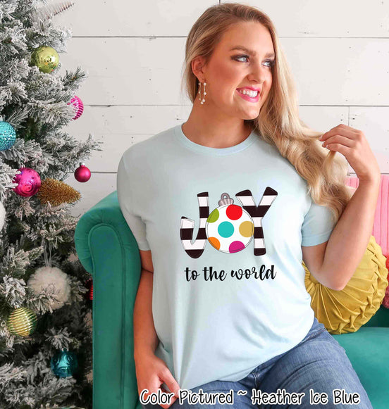 Joy To the World Ornament Christmas Tee