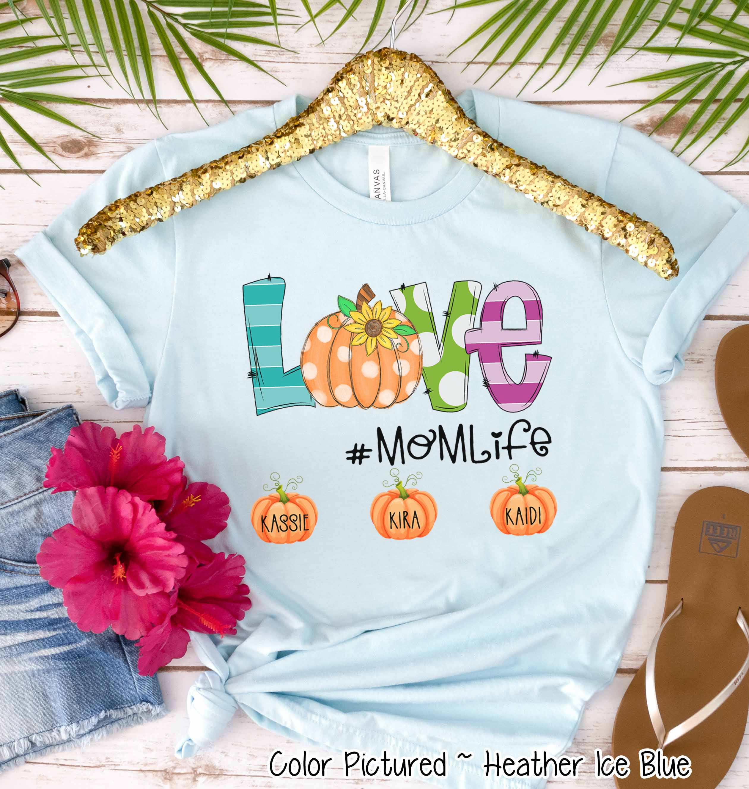 Love with Pumpkin Customized #Life ~ Custom Named Pumpkins Tee