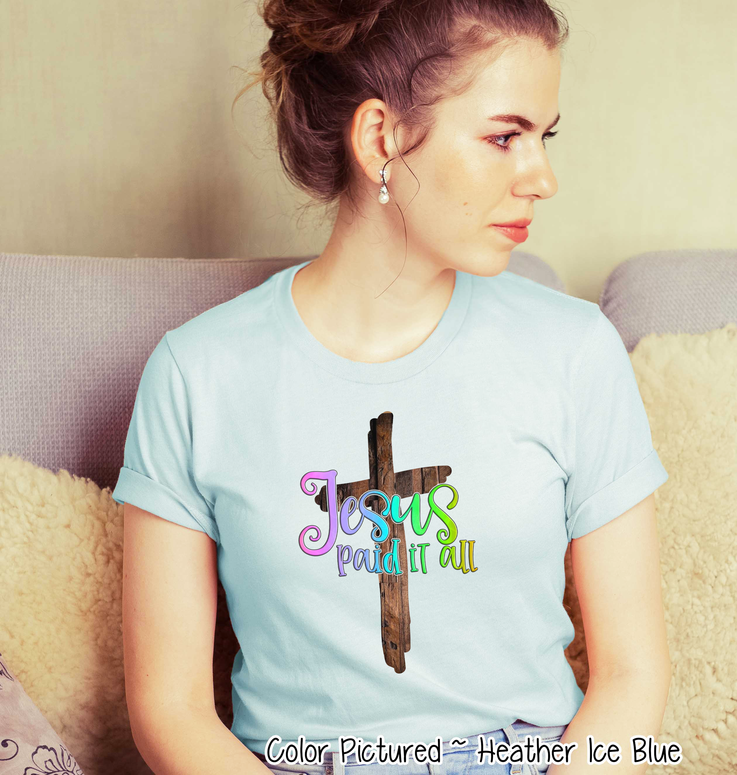 Jesus Paid It All Cross Tee