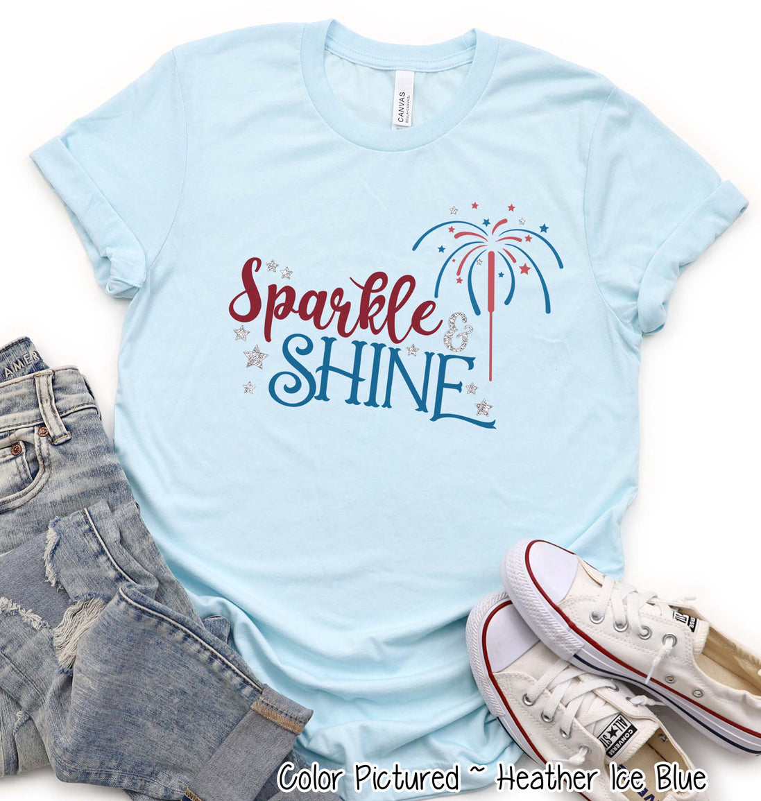 Sparkle and Shine Nostalgic Patriotic Tee
