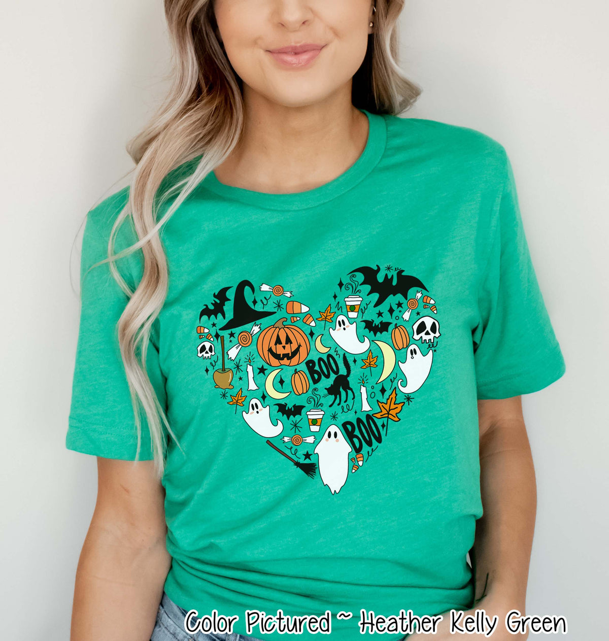 Cute Icon Heart Halloween Tee