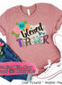 Monogram Blessed Teacher Tee