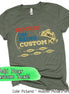 Custom Hooked on Being Dad-Father-Papa-Grandpa Tee