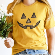 Watercolor Jack O Lantern Pumpkin Face Shirt