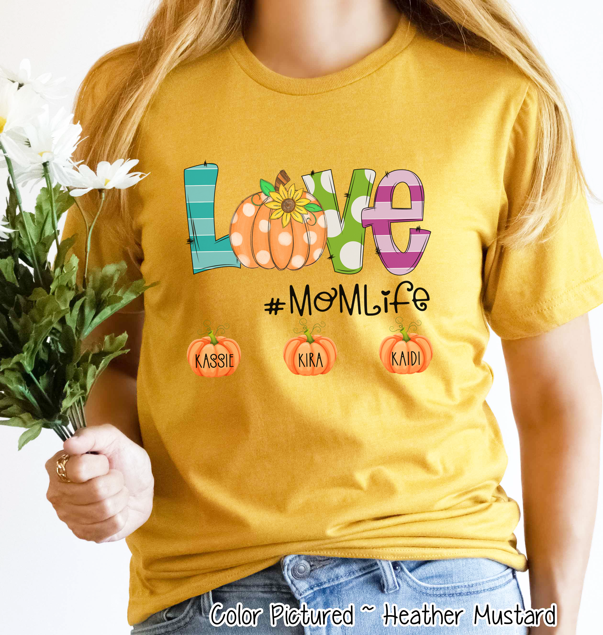 Love with Pumpkin Customized #Life ~ Custom Named Pumpkins Tee