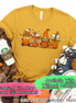 Monogram Gnome Pumpkin Spice Latte Coffee Fall Tee