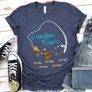 Custom Dad-Father-Papa-Grandpa Keeper Fish Tee