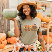 Monogram Tis The Season Latte Softball Pumpkin Fall Tee