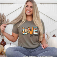 Love Like Jesus Fall Monogram Tee