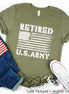 Retired US Army Distressed Flag Tee