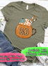 Pumpkin Spice Monogram Mug Tee