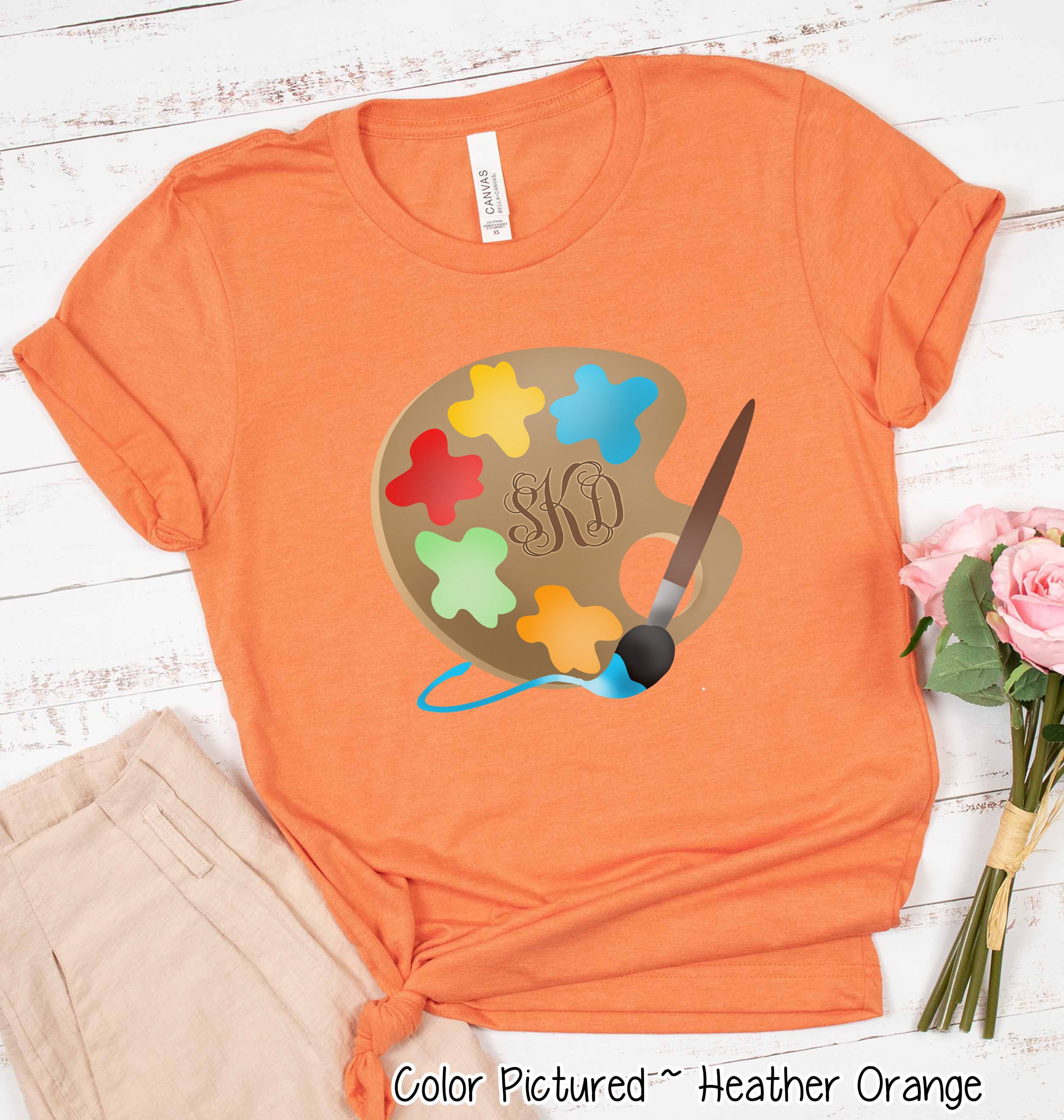 Monogram Artist Palette Tee