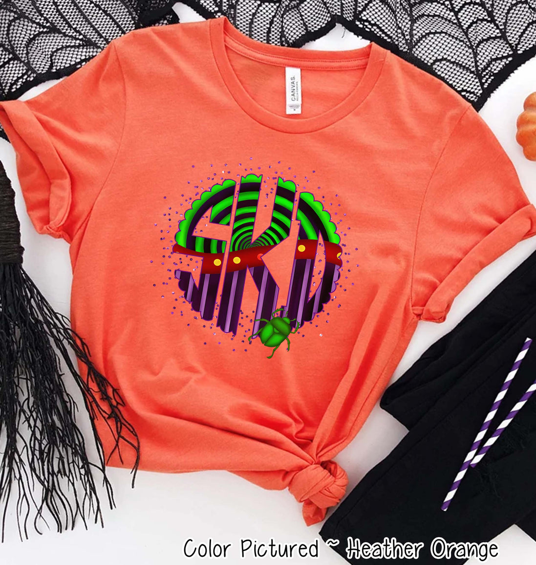 Big Monogram Beetle Halloween Tee