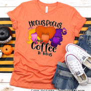Hocus Pocus I Need Coffee to Focus Funny Halloween Tee
