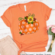 Polka Dot Pumpkin Fall Tee