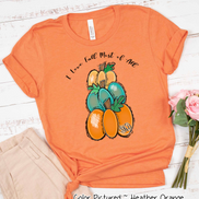 I Love Fall Stack of Monogram Pumpkins Tee