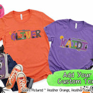 Personalized Doodle Letters  Halloween Tee