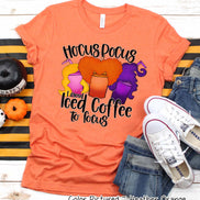 Hocus Pocus I Need Iced Coffee to Focus Halloween Tee