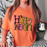 Halloween Doodle Letters Halloween Tee