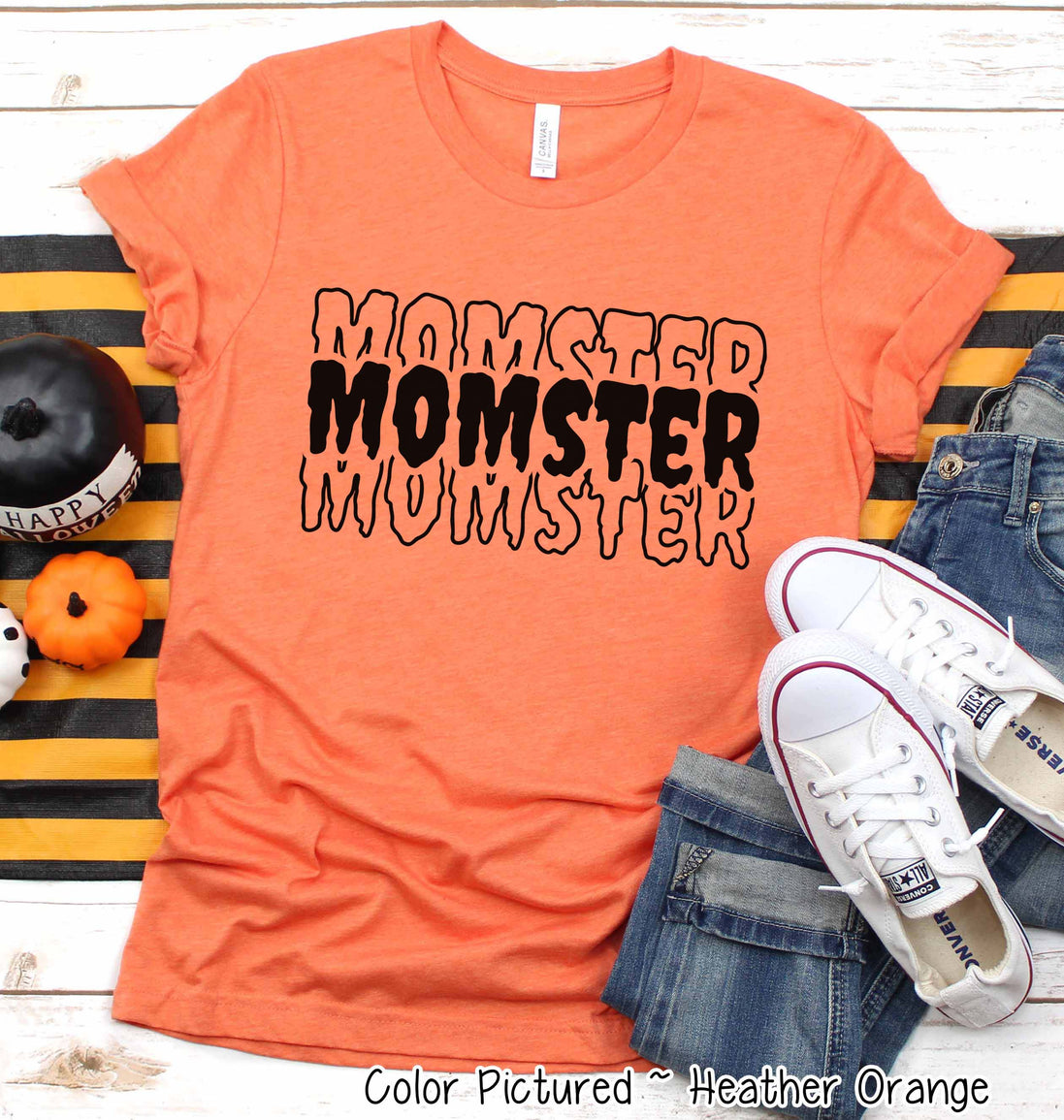 Momster Mirror Print Halloween Tee