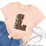 Leopard Varsity Letter Librarian Tee