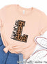 Leopard Varsity Letter Librarian Tee