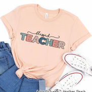 Distress Blessed Teacher Tee