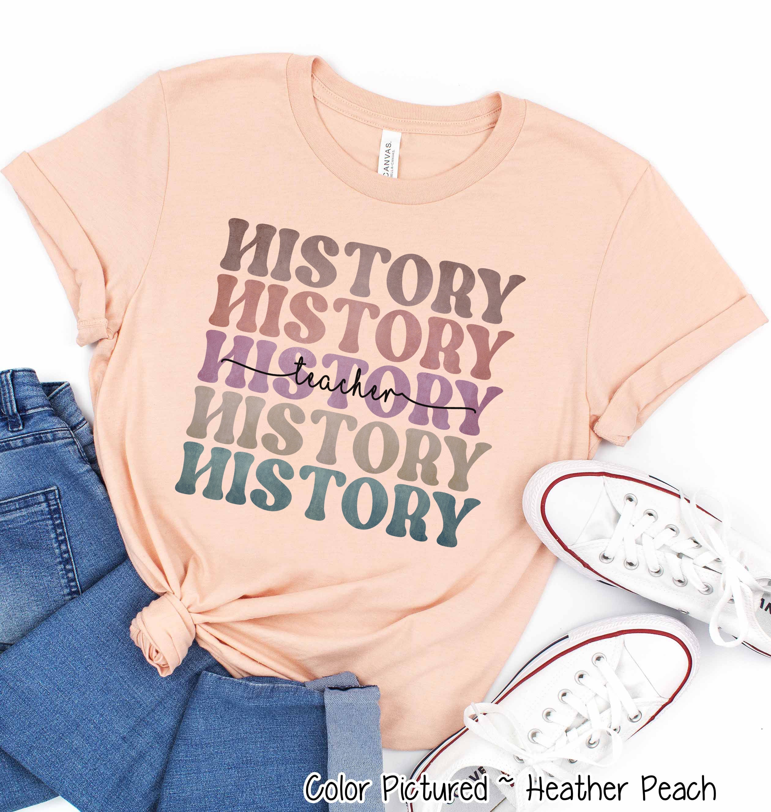 Custom Retro Mirror School Teacher Subject Tee