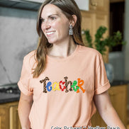 Doodle Letters Teacher Tee