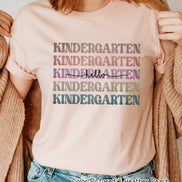 Custom Retro Mirror Hello Grade Student & Teacher Tee